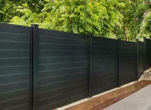 Horizontal Slat Aluminum Fence Installed in Aurora