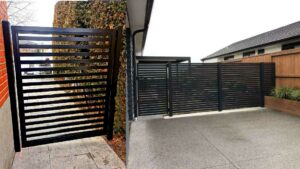 Aluminum Horizontal Fence Installed in Aurora 