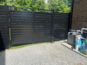 Semi Privacy Horizontal Slat Fence